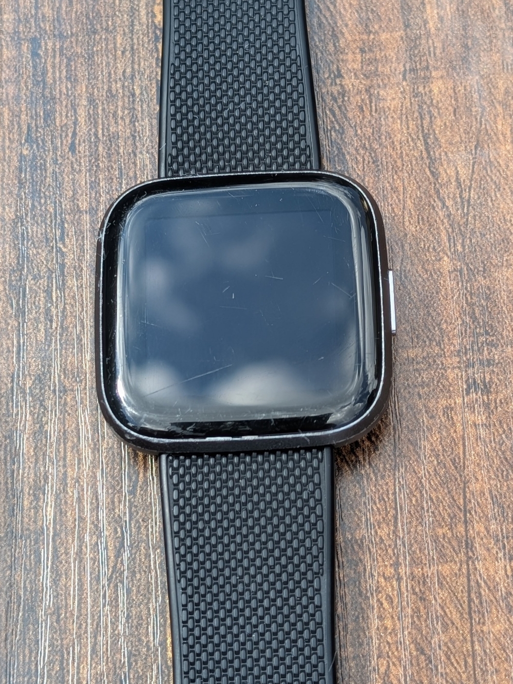 Fitbit Versa 2 Fitness Activity Tracker Watch FB507 w/ Charger Mat Black